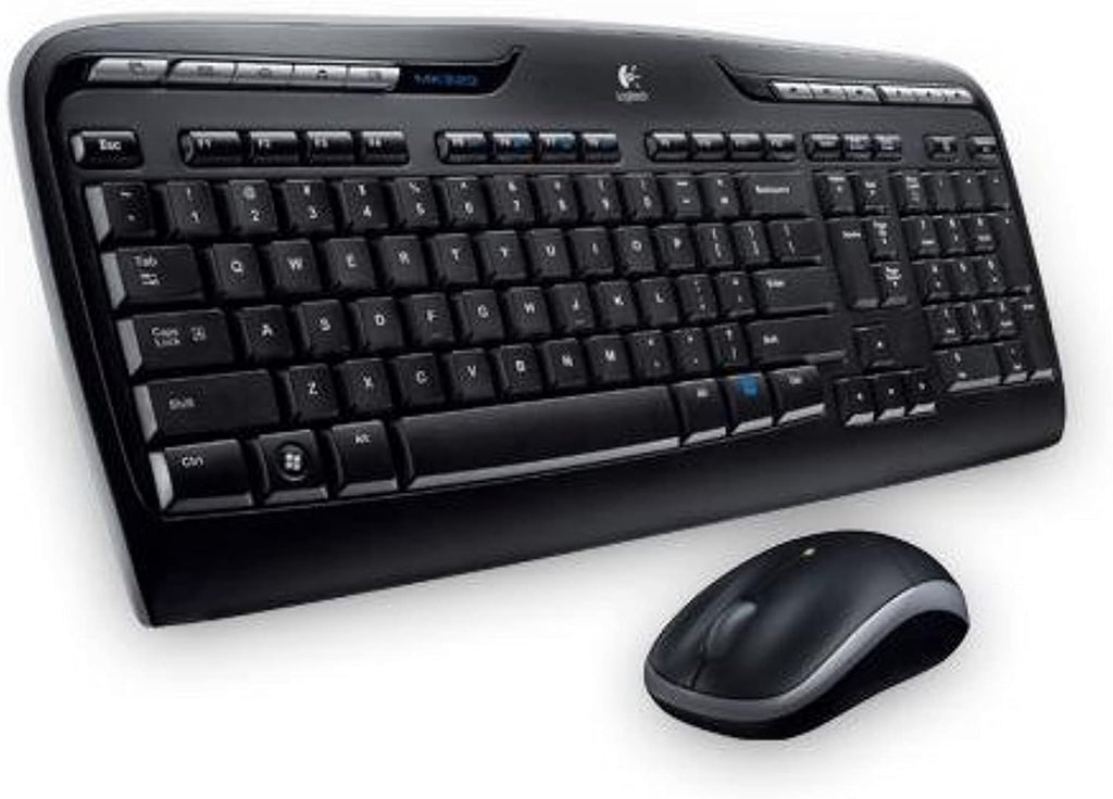 Logitech Desktop MK320 Wireless Keyboard & Mouse, Black (920-002836)