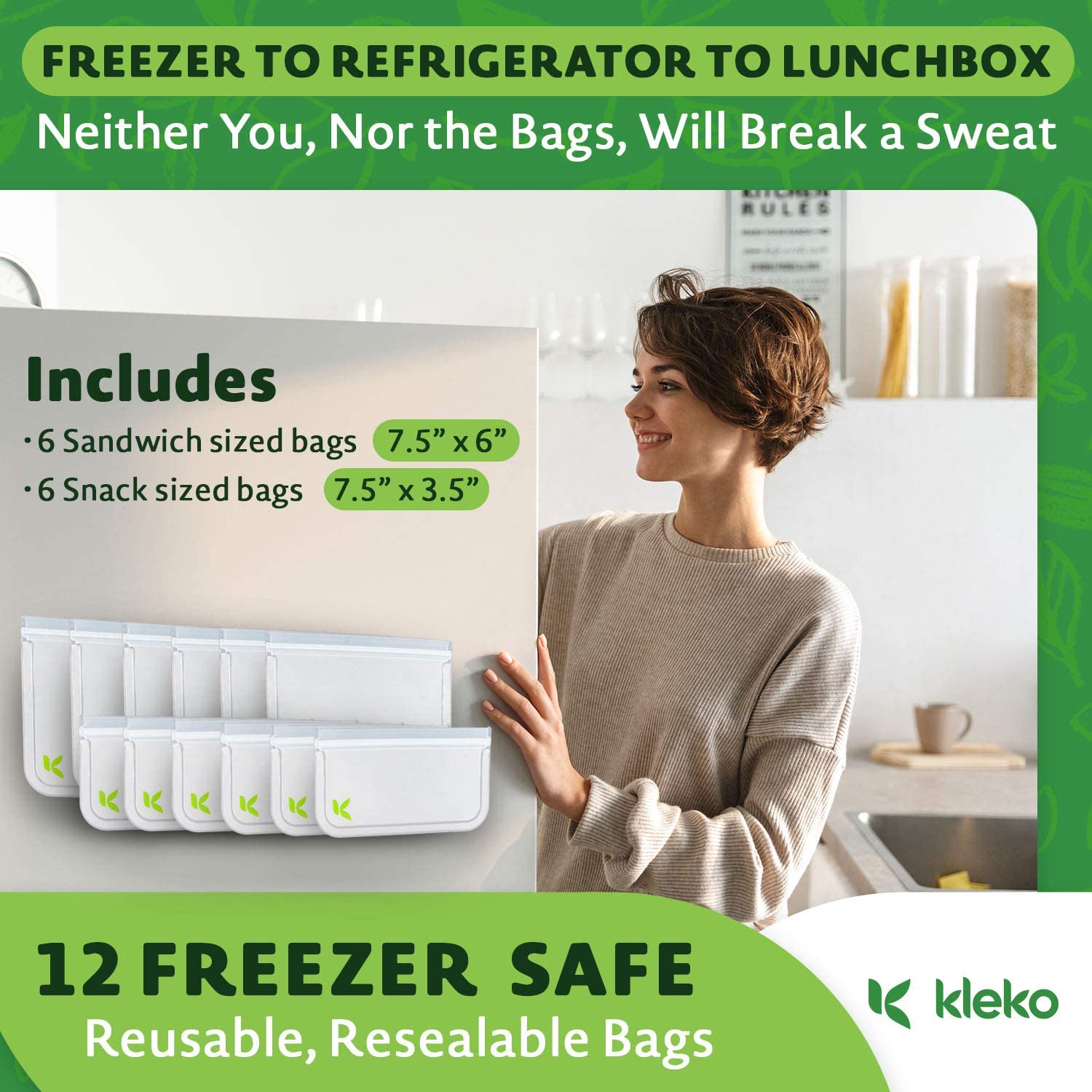 Wrap Plastic Packaging Bags Food Storage Bag Reusable Freezer Sandwich Sealing  Bag Kitchen Refrigerator Food Preservation