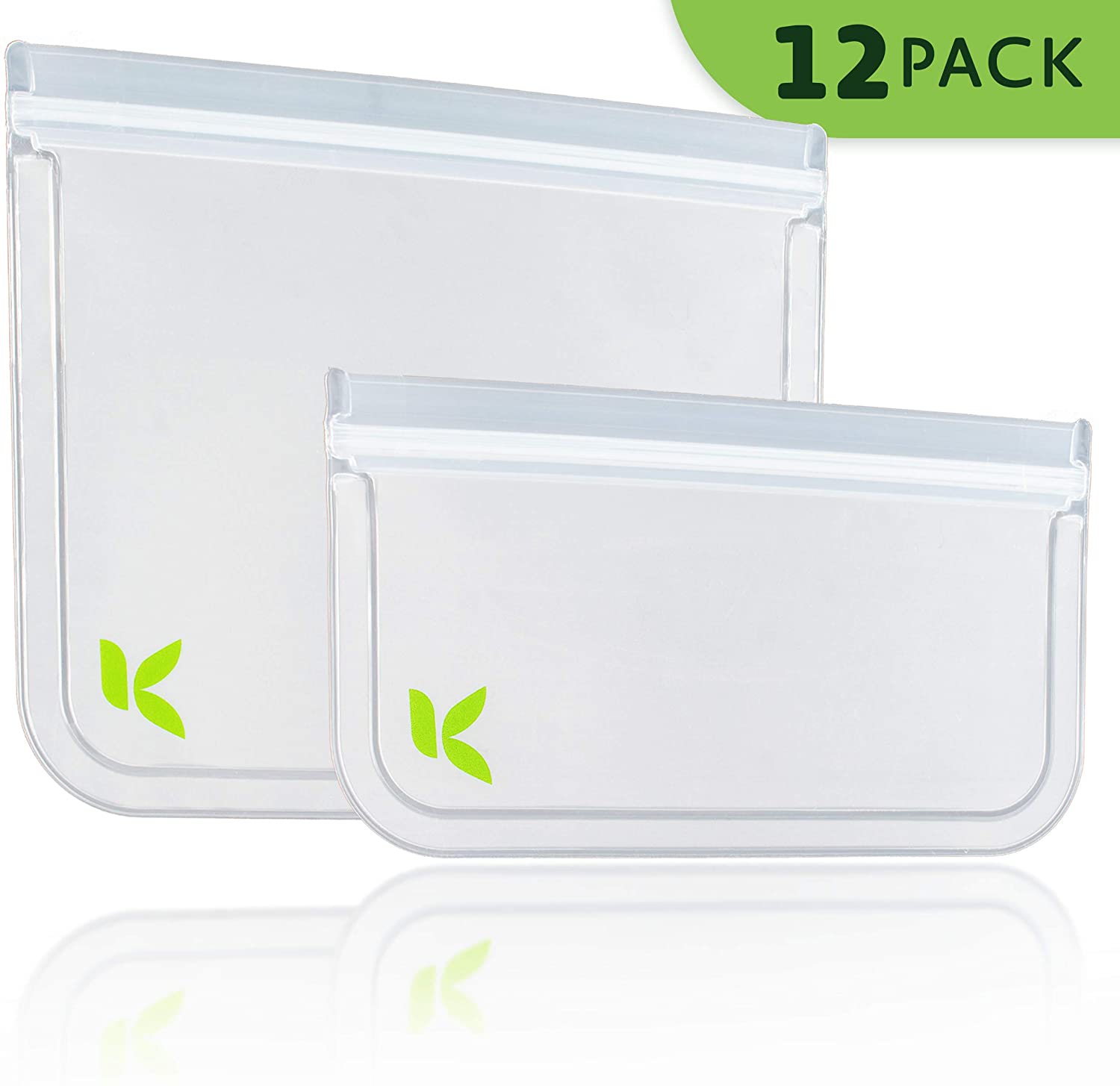 Reusable Ziplock Bags - Environmentally Friendly Food/Sandwich
