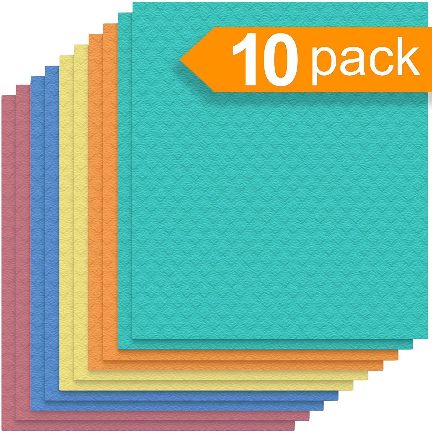 10Pack Cleaning Cloths, Washcloths Super Absorbent Kitchen Towels