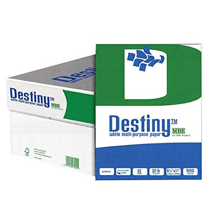 Destiny White Multi Purpose Paper, 8.5 x 11