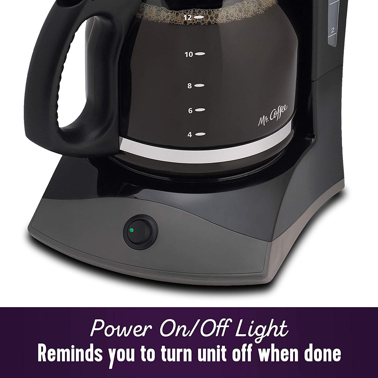 Mr. Coffee - 12-Cup Coffee Maker, Black